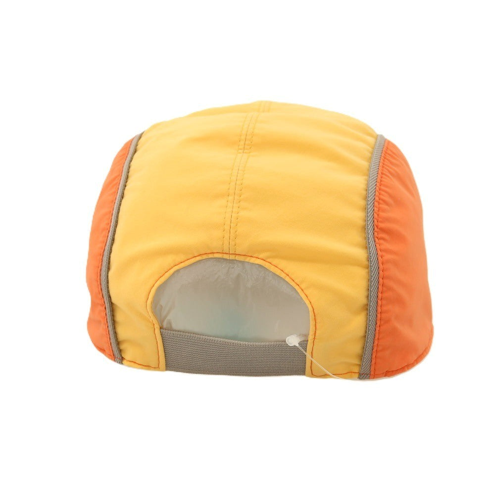 【中古】エルメス HERMES ナイロンポリウレタン ネバダライン キャップ 帽子 オレンジxライトオレンジ【サイズM】【 状態ランクB 】【 メンズ 】