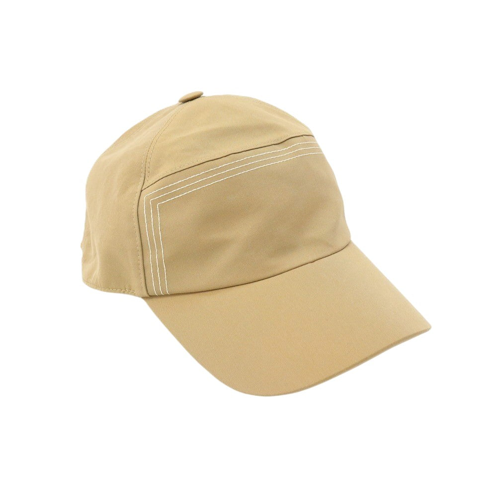 【中古】エルメス HERMES コットン ネオジャンプステッチ キャップ 帽子 ベージュ【サイズ59】【 状態ランクC 】【 メンズ 】