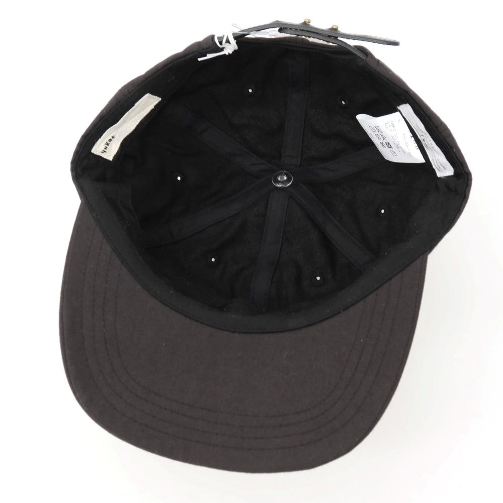 【中古】テクネ texnh GIBOSHI BOUSHI CAP ポリエステル キャップ 帽子 ブラック【 状態ランクA 】【 メンズ 】