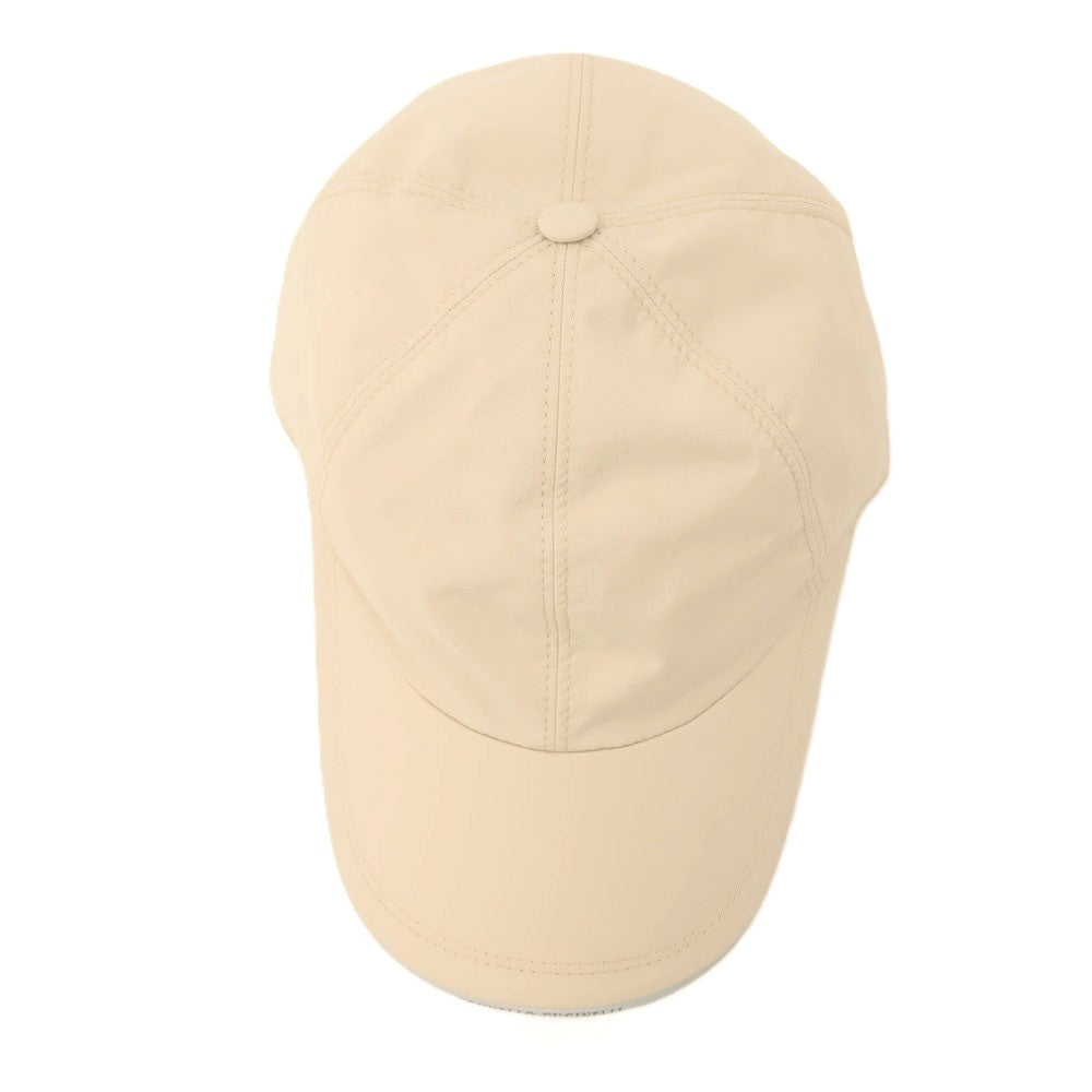 【中古】ブルネロクチネリ Brunello Cucinelli ナイロンポリウレタン キャップ 帽子 ベージュ【サイズM】【 状態ランクC 】【 メンズ 】