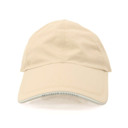 【中古】ブルネロクチネリ Brunello Cucinelli ナイロンポリウレタン キャップ 帽子 ベージュ【サイズM】【 状態ランクC 】【 メンズ 】