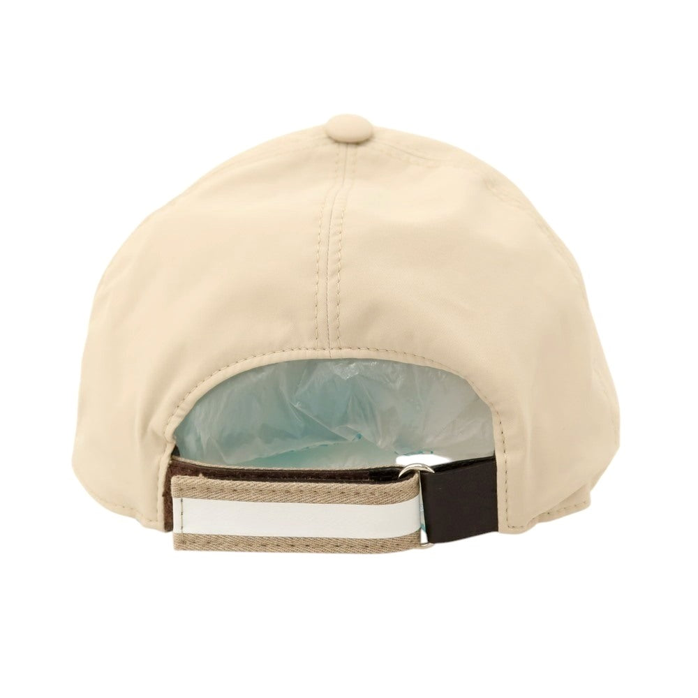 【中古】ブルネロクチネリ Brunello Cucinelli ナイロンポリウレタン キャップ 帽子 ベージュ【サイズM】【 状態ランクC 】【 メンズ 】
