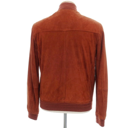【中古】ハケットロンドン HACKETT LONDON MAYFAIR ゴートスエード レザー スイングトップ レッドブラウン【サイズXS】【 状態ランクB 】【 メンズ 】