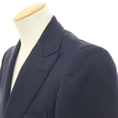 【中古】インターナショナルギャラリービームス International Gallery BEAMS ウールモヘヤ 6B ダブルスーツ ネイビー【サイズ44】【 状態ランクB 】【 メンズ 】
