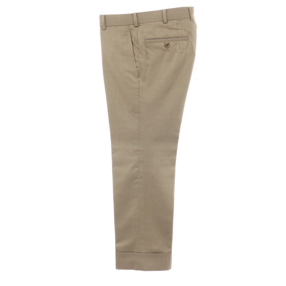 【中古】ハンキュウ hankyu ウールシルク 3つボタンスーツ ベージュ【サイズS位】【 状態ランクB 】【 メンズ 】
