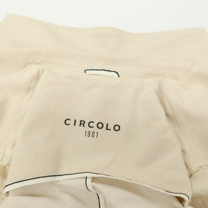 【中古】チルコロ1901 CIRCOLO 1901 裏起毛 コットン ジャージー 2B カジュアルジャケット ライトベージュ【サイズ42】【 状態ランクB 】【 メンズ 】