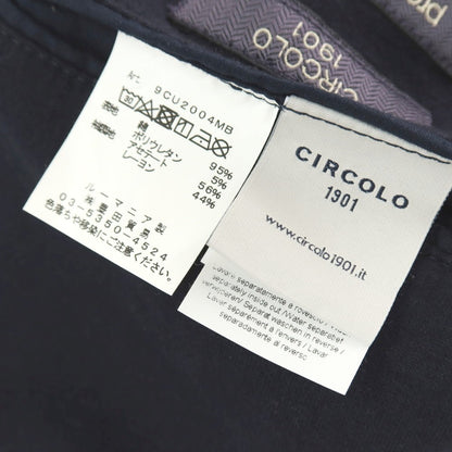 【中古】チルコロ1901 CIRCOLO 1901 裏起毛 コットン ジャージー ダブル6B カジュアルジャケット ネイビー【サイズ42】【 状態ランクB 】【 メンズ 】