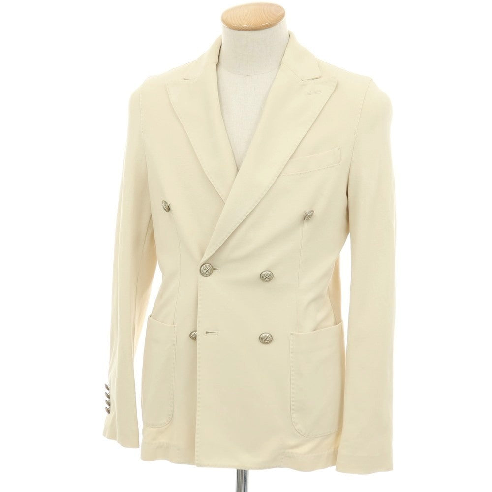 【中古】チルコロ1901 CIRCOLO 1901 コットン ジャージー ダブル6B カジュアルジャケット アイボリー【サイズ42】【 状態ランクC 】【 メンズ 】