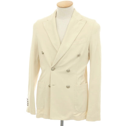 【中古】チルコロ1901 CIRCOLO 1901 コットン ジャージー ダブル6B カジュアルジャケット アイボリー【サイズ42】【 状態ランクC 】【 メンズ 】