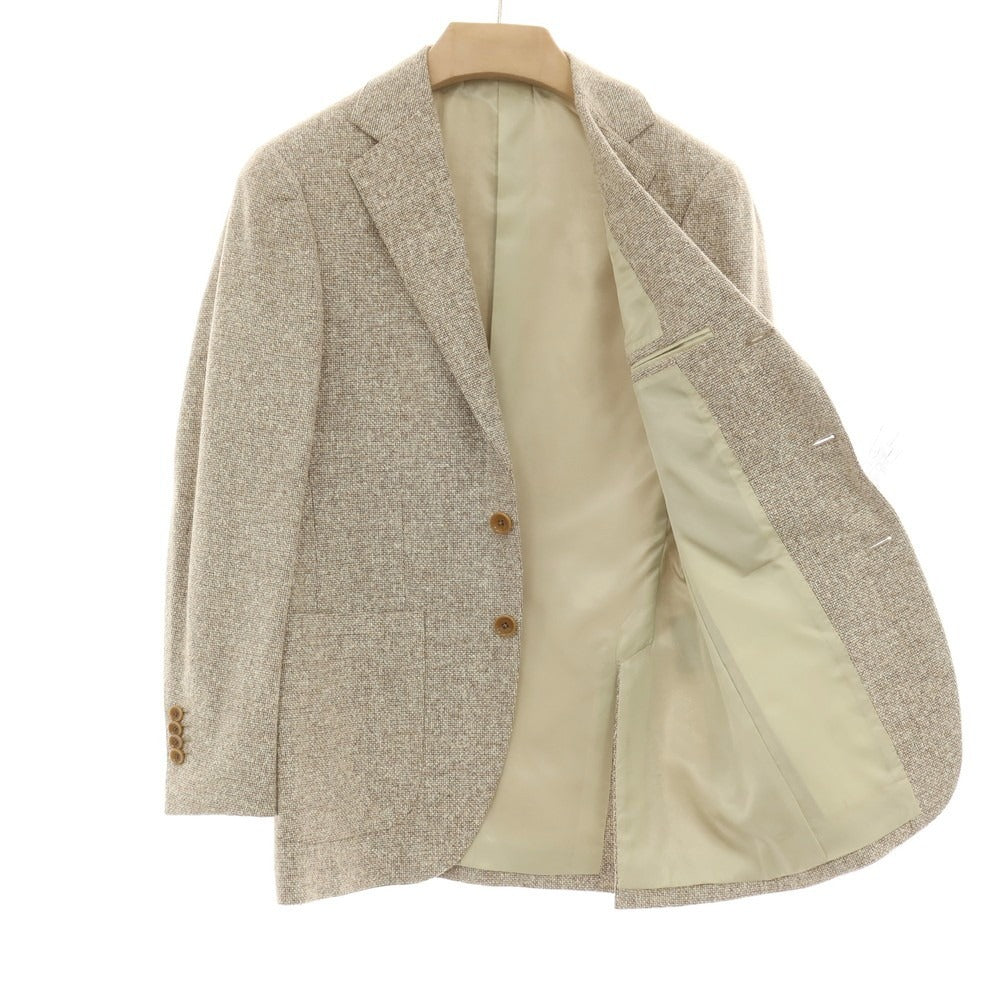 【中古】ビームスエフ BEAMS F ウールシルク 3B カジュアルジャケット ベージュ【サイズ42 8R】【 状態ランクB 】【 メンズ 】