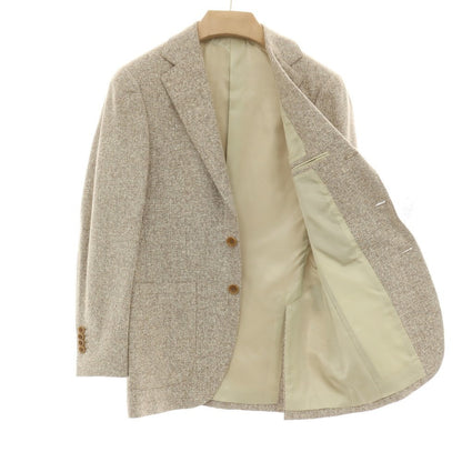 【中古】ビームスエフ BEAMS F ウールシルク 3B カジュアルジャケット ベージュ【サイズ42 8R】【 状態ランクB 】【 メンズ 】