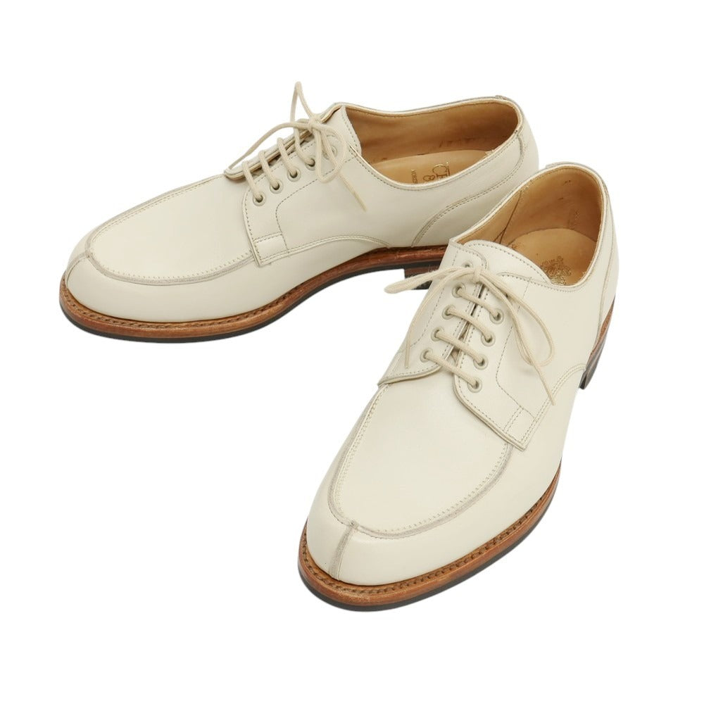 【中古】【未使用】クロケットアンドジョーンズ CROCKETT&amp;JONES WEXFORD カーフ ドレスシューズ クリーム【サイズ5 1/2E】【 状態ランクS 】【 メンズ 】