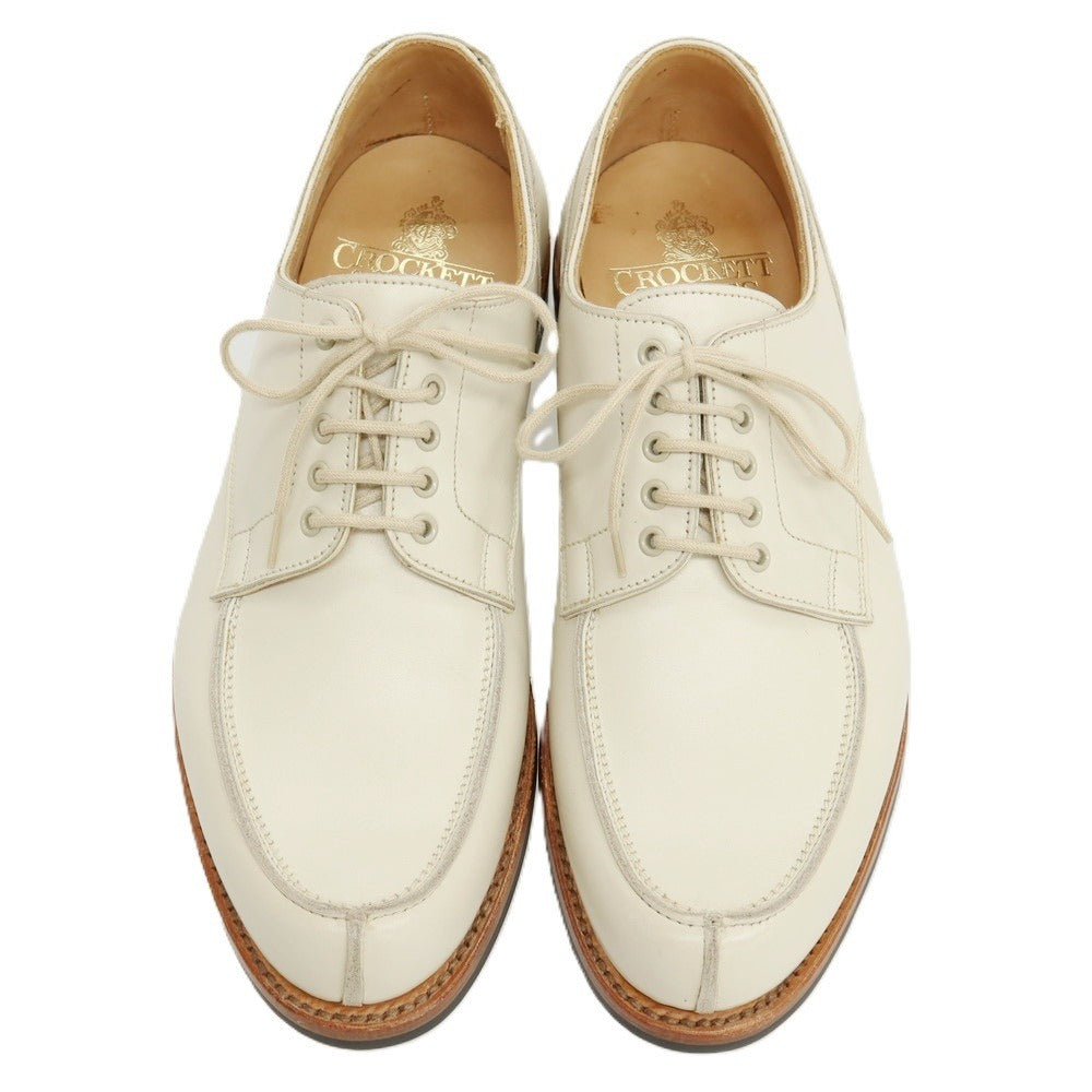 【中古】【未使用】クロケットアンドジョーンズ CROCKETT&amp;JONES WEXFORD カーフ ドレスシューズ クリーム【サイズ5 1/2E】【 状態ランクS 】【 メンズ 】