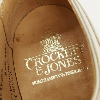 【中古】【未使用】クロケットアンドジョーンズ CROCKETT&amp;JONES WEXFORD カーフ ドレスシューズ クリーム【サイズ5 1/2E】【 状態ランクS 】【 メンズ 】