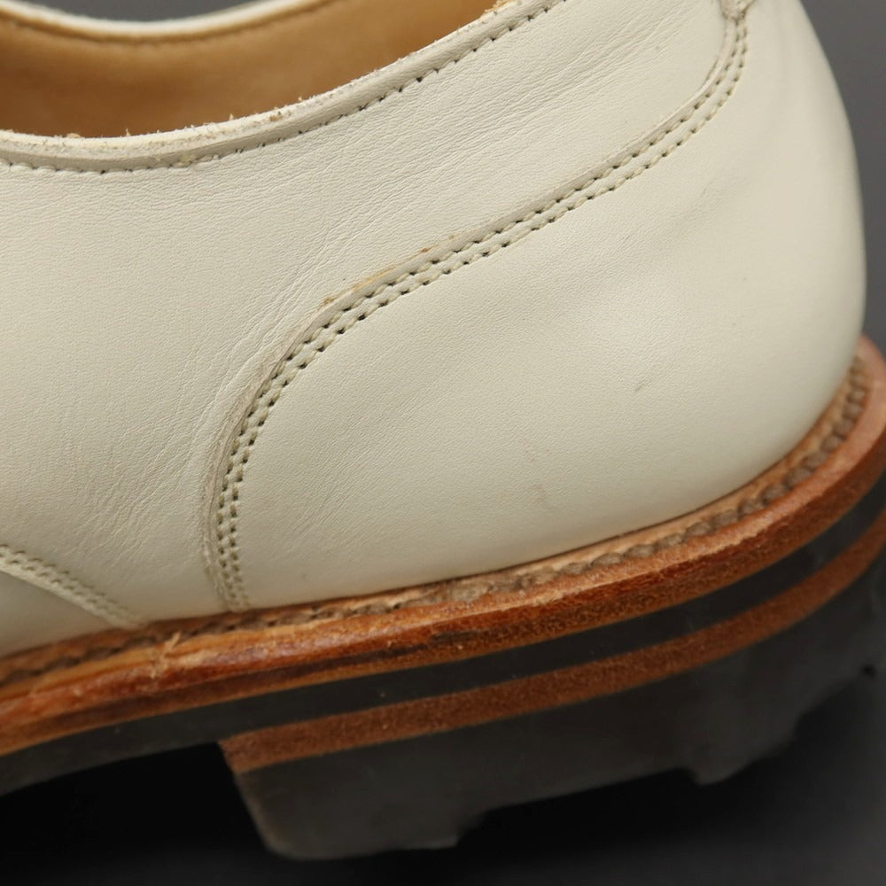 【中古】【未使用】クロケットアンドジョーンズ CROCKETT&amp;JONES WEXFORD カーフ ドレスシューズ クリーム【サイズ5 1/2E】【 状態ランクS 】【 メンズ 】