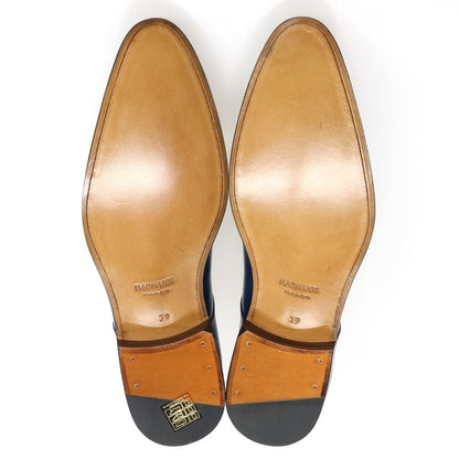 【中古】【未使用】マグナーニ MAGNANNI カーフ レザー ドレスシューズ ブルー【サイズ39】【 状態ランクS 】【 メンズ 】