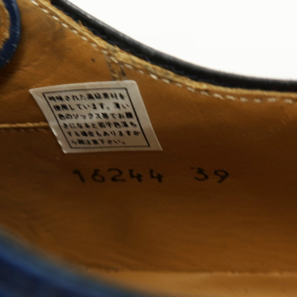 【中古】【未使用】マグナーニ MAGNANNI カーフ レザー ドレスシューズ ブルー【サイズ39】【 状態ランクS 】【 メンズ 】