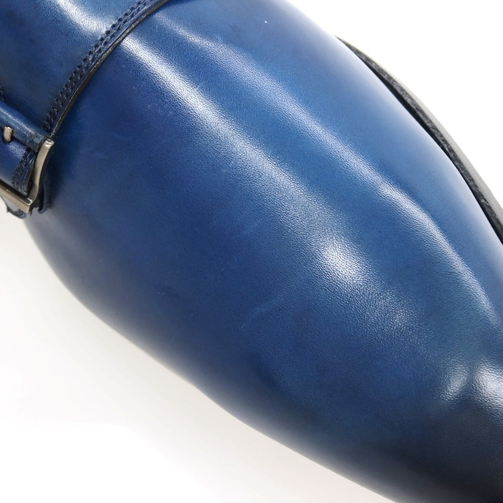 【中古】【未使用】マグナーニ MAGNANNI カーフ レザー ドレスシューズ ブルー【サイズ39】【 状態ランクS 】【 メンズ 】