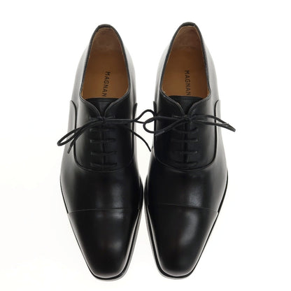 【中古】【未使用】マグナーニ MAGNANNI カーフ ドレスシューズ ブラック【サイズ38】【 状態ランクS 】【 メンズ 】