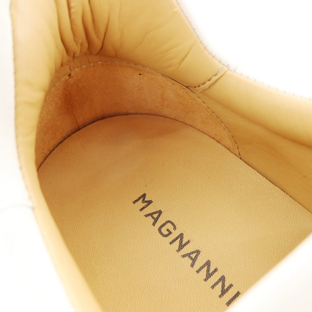 【中古】【未使用】マグナーニ MAGNANNI レザー スニーカー ホワイト【サイズ38】【 状態ランクS 】【 メンズ 】