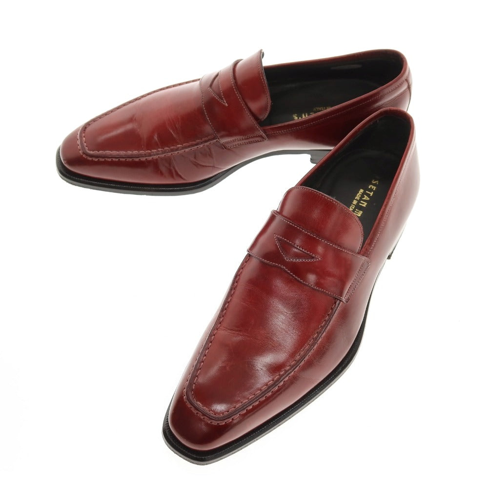 【中古】イセタンメンズ ISETAN MENS レザー ローファー レッド系【サイズ39】【 状態ランクB 】【 メンズ 】