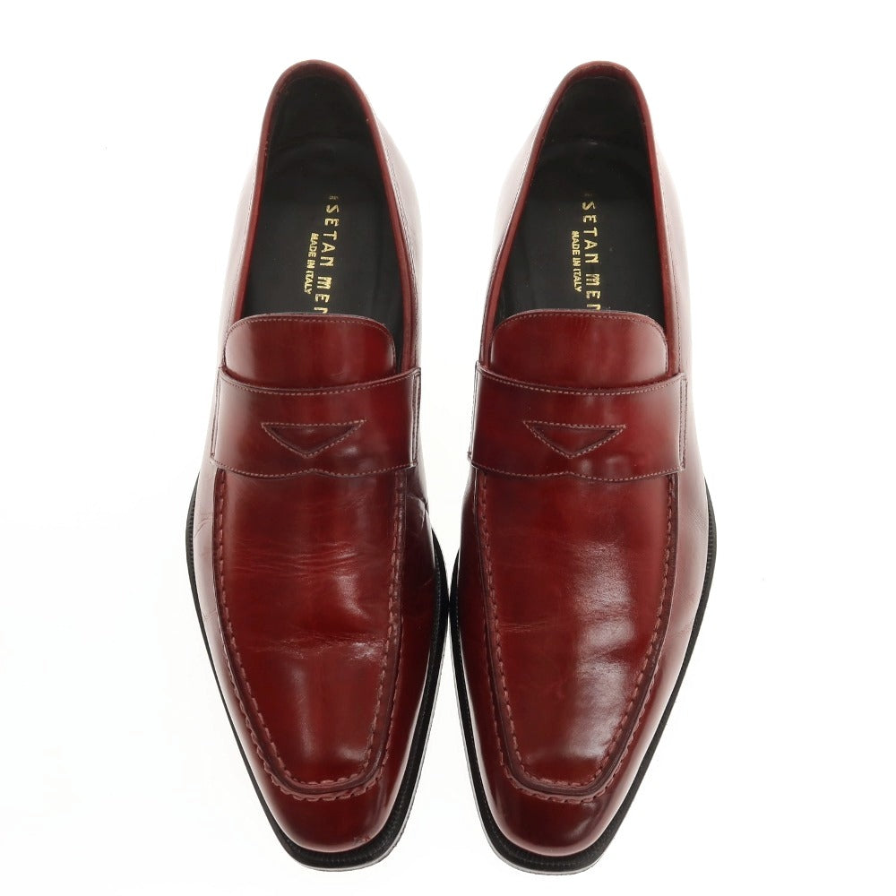 【中古】イセタンメンズ ISETAN MENS レザー ローファー レッド系【サイズ39】【 状態ランクB 】【 メンズ 】