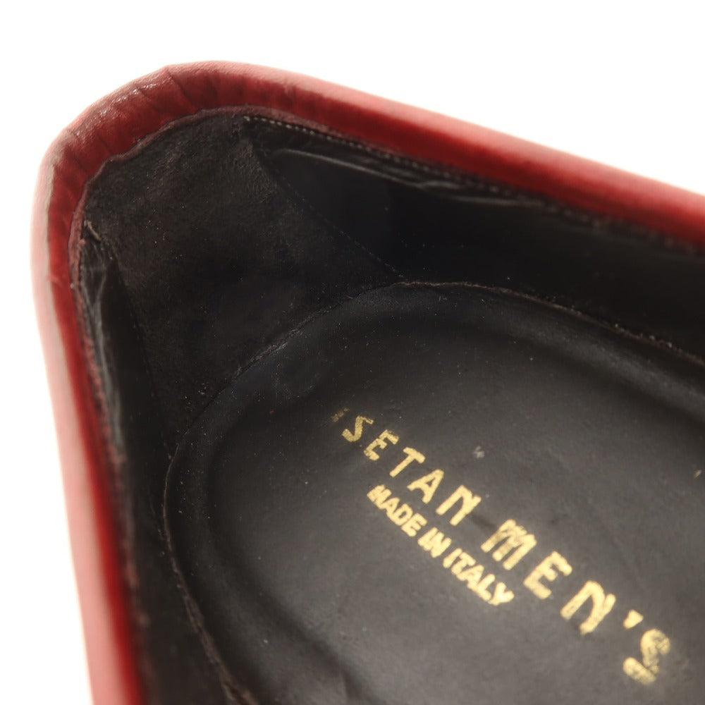【中古】イセタンメンズ ISETAN MENS レザー ローファー レッド系【サイズ39】【 状態ランクB 】【 メンズ 】
