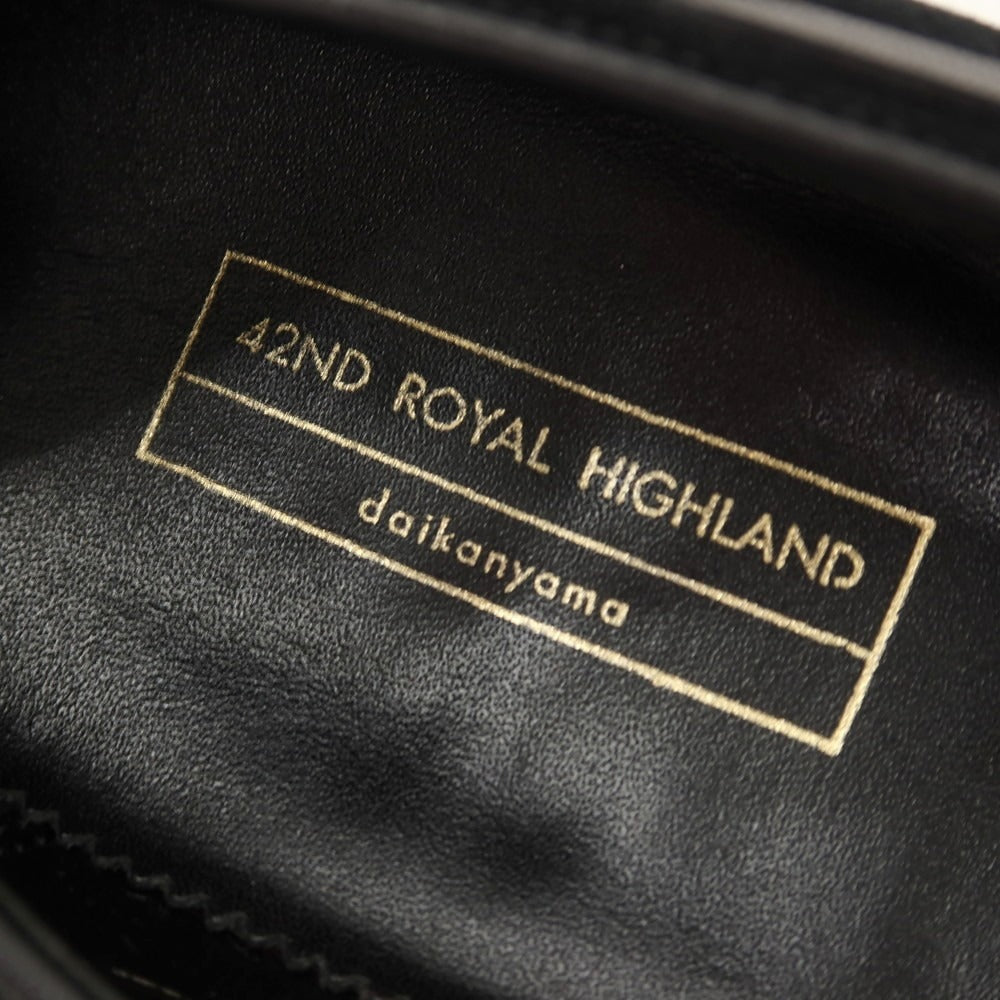 【中古】フォーティーセカンド ロイヤルハイランド 42ND ROYAL HIGHLAND スエード ローファー ブラック【サイズ5 1/2】【 状態ランクA 】【 メンズ 】