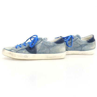 【中古】フィリップモデル PHILIPPE MODEL USED加工 デニム スニーカー ブルー【サイズ39】【 状態ランクA 】【 メンズ 】