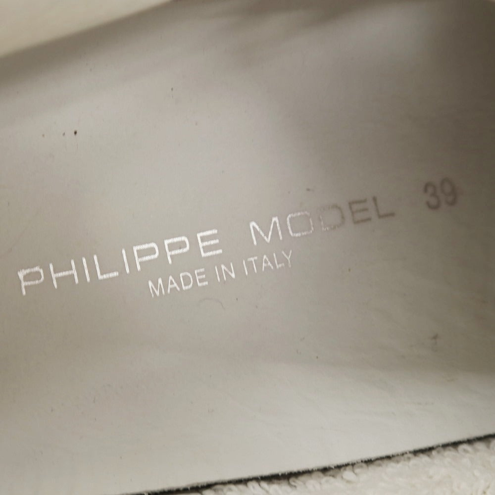 【中古】フィリップモデル PHILIPPE MODEL USED加工 デニム スニーカー ブルー【サイズ39】【 状態ランクA 】【 メンズ 】
