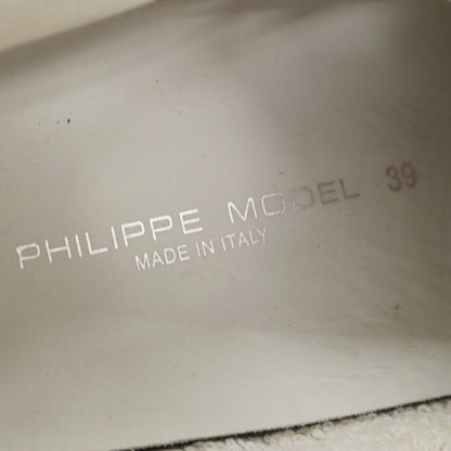 【中古】フィリップモデル PHILIPPE MODEL USED加工 デニム スニーカー ブルー【サイズ39】【 状態ランクA 】【 メンズ 】