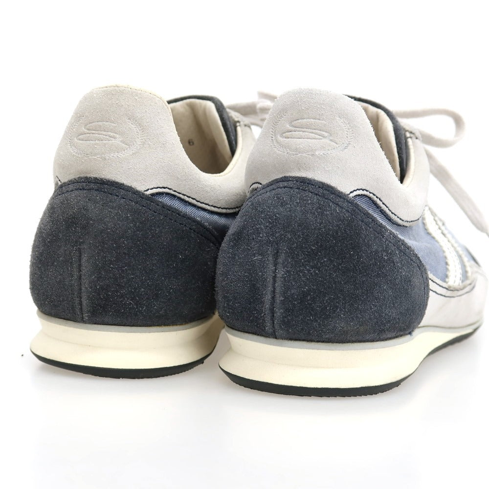 【中古】サントーニ Santoni キャンバス スニーカー ブルー【サイズ6】【 状態ランクB 】【 メンズ 】