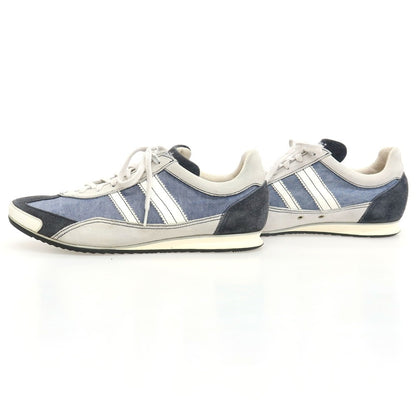 【中古】サントーニ Santoni キャンバス スニーカー ブルー【サイズ6】【 状態ランクB 】【 メンズ 】