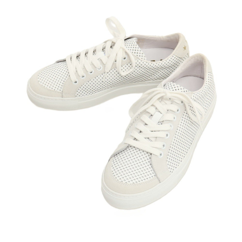 【中古】【未使用】パントフォラドーロ Pantofola dOro レザー スニーカー ホワイト【サイズ39】【 状態ランクS 】【 メンズ 】