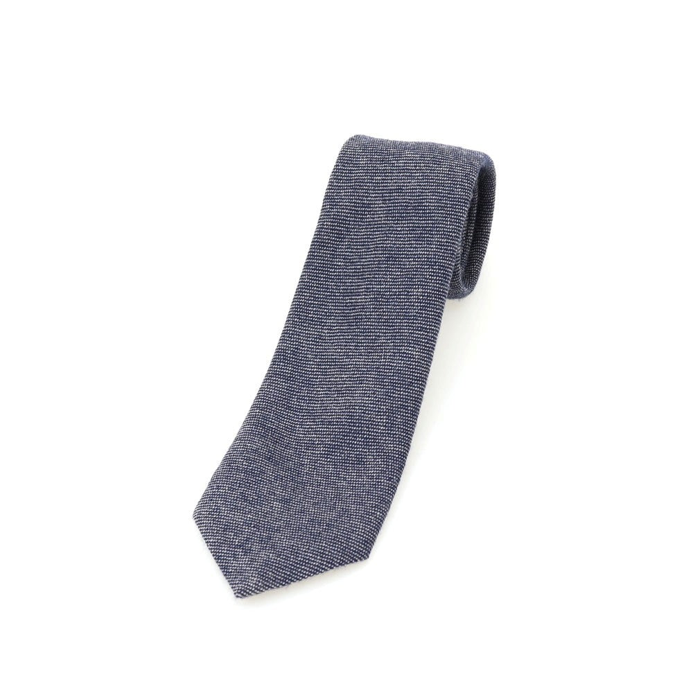 【中古】ポールスミス Paul Smith ウール 無地ネクタイ ネイビー【 状態ランクB 】【 メンズ 】