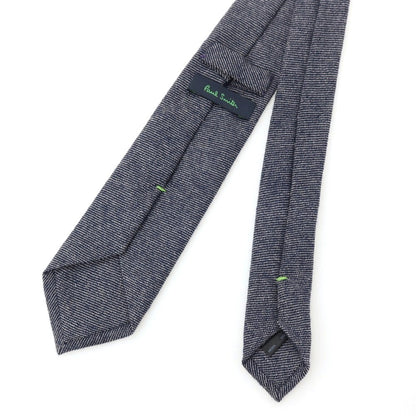 【中古】ポールスミス Paul Smith ウール 無地ネクタイ ネイビー【 状態ランクB 】【 メンズ 】