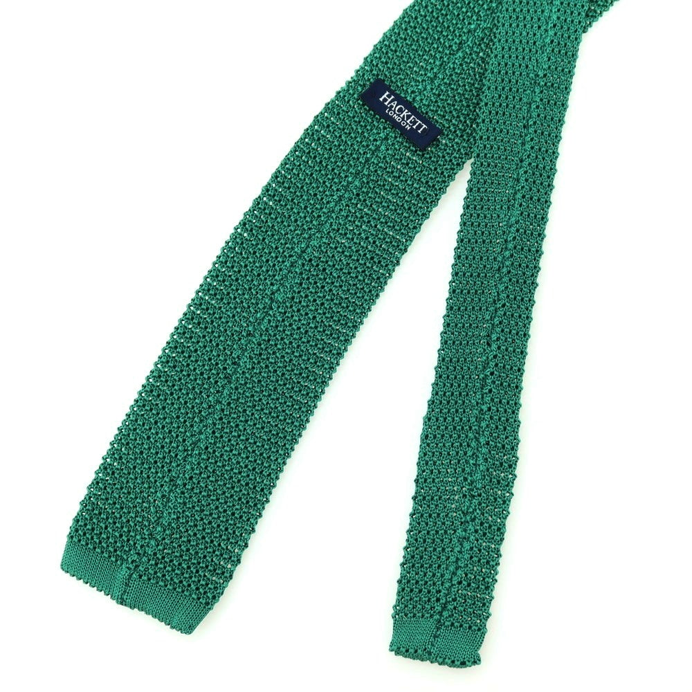 【中古】ハケットロンドン HACKETT LONDON シルク ニットタイ ネクタイ グリーン【 状態ランクB 】【 メンズ 】