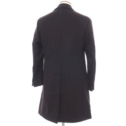 【中古】ラルディーニ LARDINI ウール チェスターフィールドコート ダークネイビー【サイズ46 7REG】【 状態ランクB 】【 メンズ 】