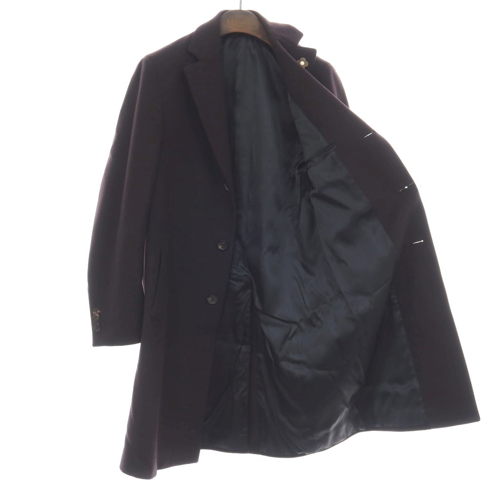 【中古】ラルディーニ LARDINI ウール チェスターフィールドコート ダークネイビー【サイズ46 7REG】【 状態ランクB 】【 メンズ 】