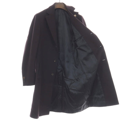 【中古】ラルディーニ LARDINI ウール チェスターフィールドコート ダークネイビー【サイズ46 7REG】【 状態ランクB 】【 メンズ 】