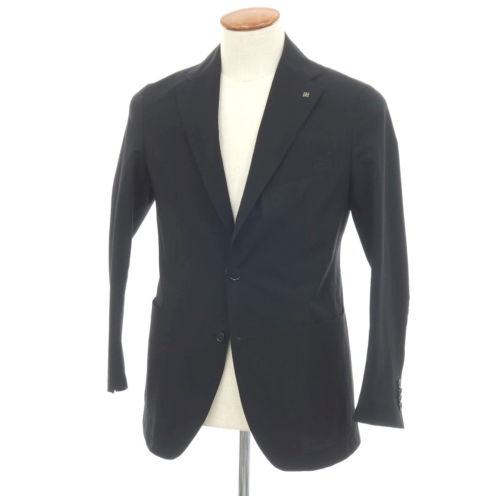 【中古】タリアトーレ TAGLIATORE ポリエステル 2B カジュアルジャケット ブラック【サイズ46/R】【 状態ランクC 】【 メンズ 】