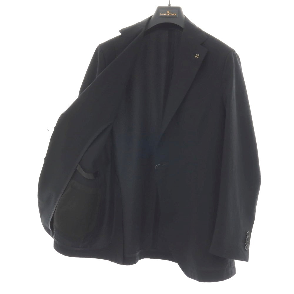 【中古】タリアトーレ TAGLIATORE ポリエステル 2B カジュアルジャケット ブラック【サイズ46/R】【 状態ランクC 】【 メンズ 】