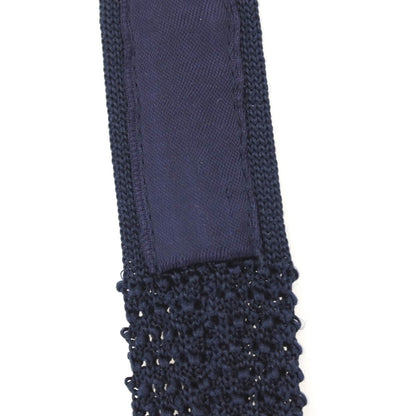 【中古】フェアファクス FAIRFAX シルク ニットタイ ネクタイ ネイビー【 状態ランクB 】【 メンズ 】