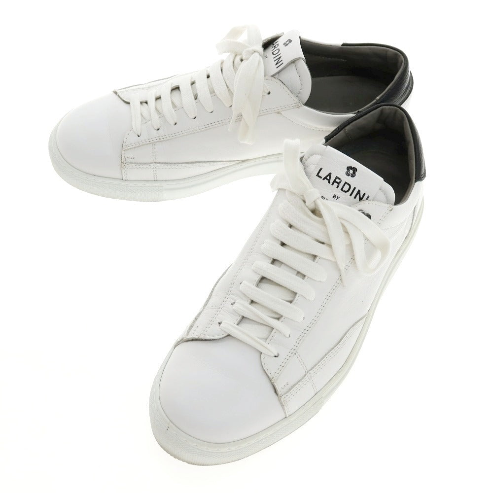 【中古】ラルディーニ LARDINI ×相澤陽介 レザー スニーカー ホワイト【サイズ40】【 状態ランクC 】【 メンズ 】