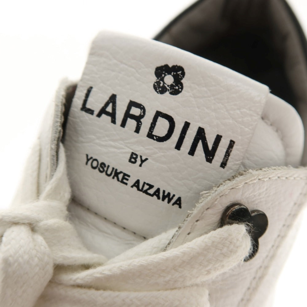 【中古】ラルディーニ LARDINI ×相澤陽介 レザー スニーカー ホワイト【サイズ40】【 状態ランクC 】【 メンズ 】