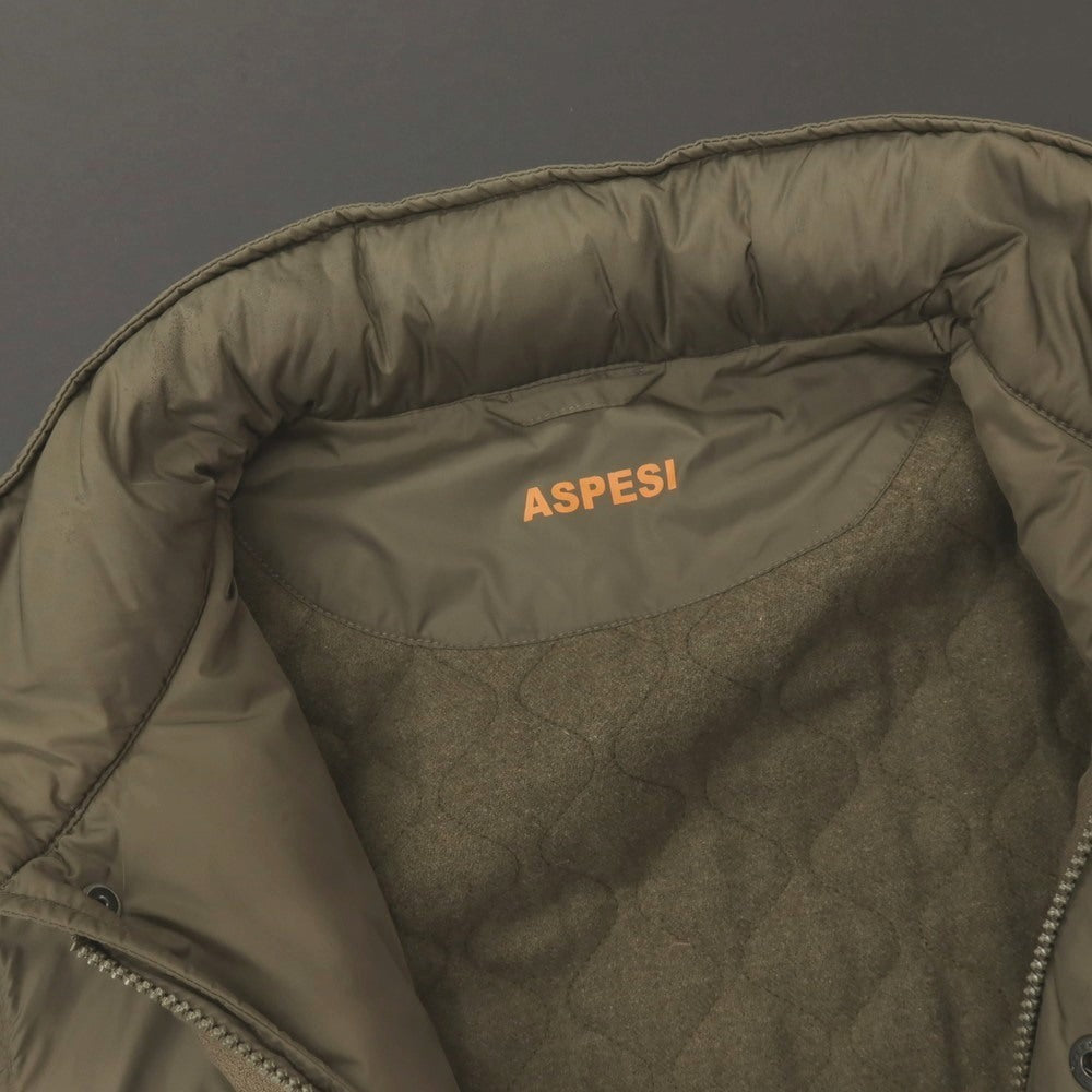 【中古】アスペジ ASPESI ナイロン M-65型 Thermore フィールドジャケット 中綿ブルゾン オリーブグリーン【サイズM】【 状態ランクC 】【 メンズ 】