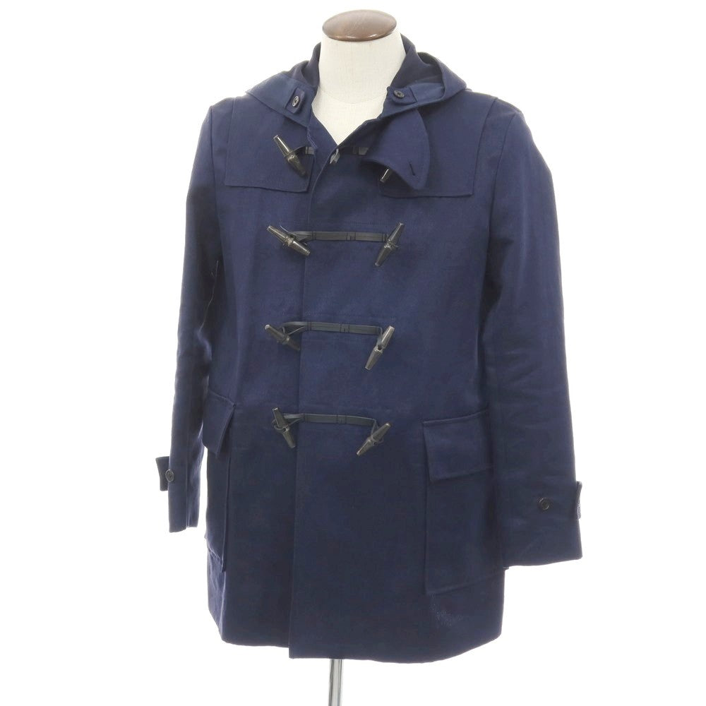 【中古】マッキントッシュ ロンドン MACKINTOSH LONDON リネン ダッフルコート ネイビー【サイズL】【 状態ランクB 】【 メンズ 】