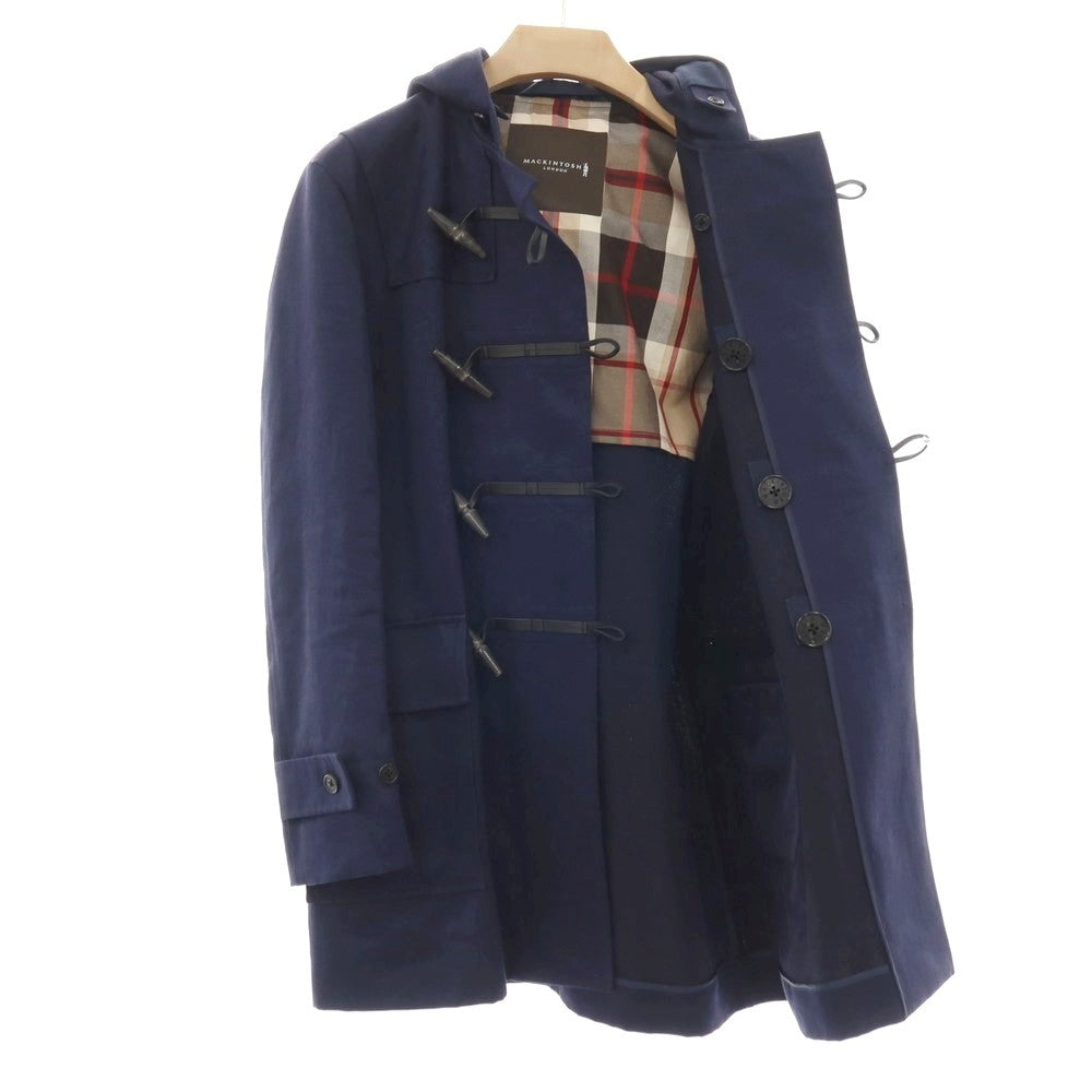 【中古】マッキントッシュ ロンドン MACKINTOSH LONDON リネン ダッフルコート ネイビー【サイズL】【 状態ランクB 】【 メンズ 】