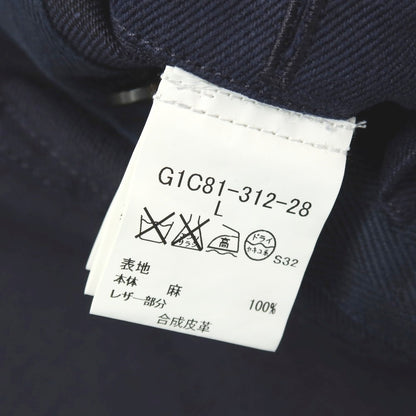 【中古】マッキントッシュ ロンドン MACKINTOSH LONDON リネン ダッフルコート ネイビー【サイズL】【 状態ランクB 】【 メンズ 】
