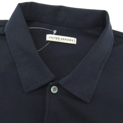 【中古】ユナイテッドアローズ UNITED ARROWS コットンポリエステル 半袖ポロシャツ ネイビー【サイズL】【 状態ランクB 】【 メンズ 】